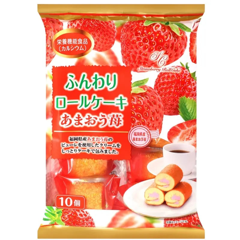 Amaou Strawberry Roll Cake 160g Tokyo Bread - Butikkom