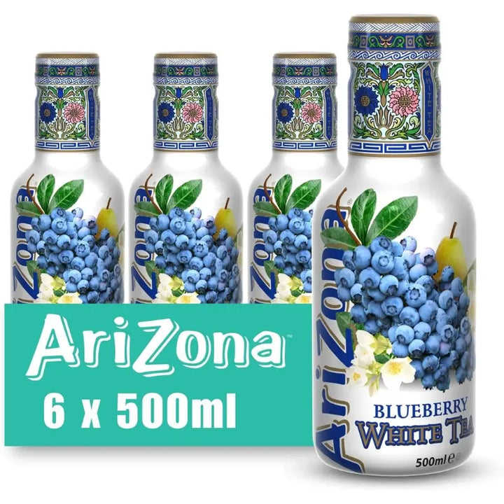 Arizona Blueberry White Tea 6 x 500ml Butikkom - Butikkom