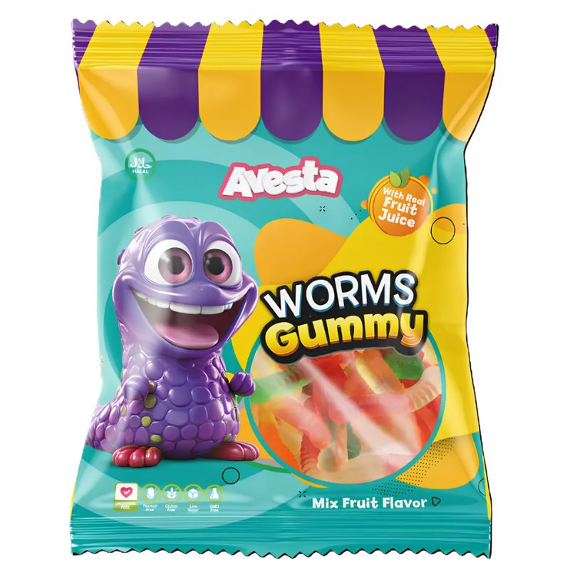 Avesta Worms Gummy 80g