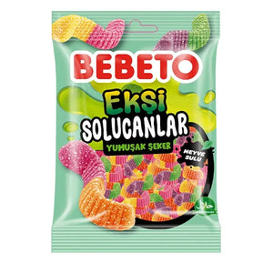 BEBETO Sour Worms 80g BEBETO - Butikkom