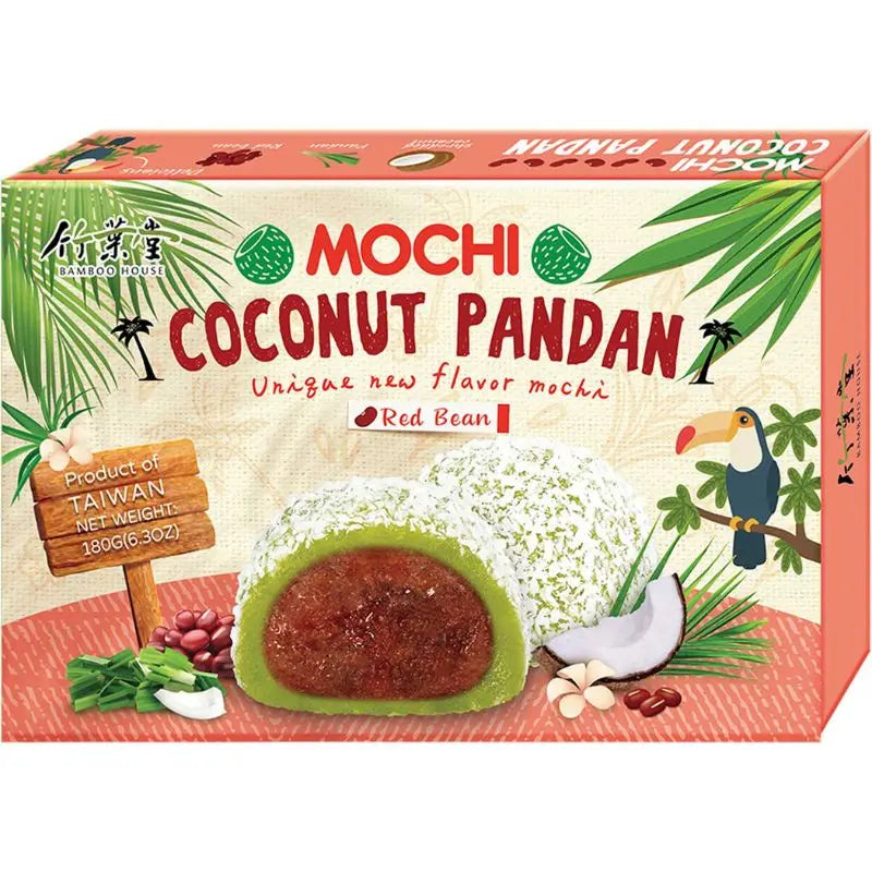 Bamboo House Mochi Coconut Pandan Red Bean 180g Bamboo House - Butikkom