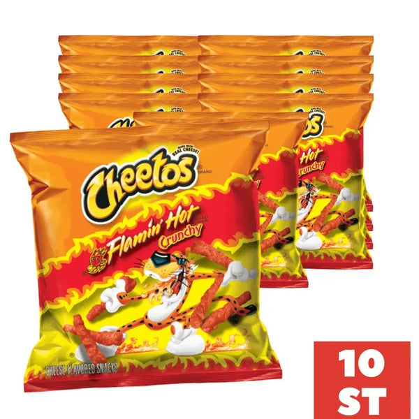 Cheetos Flamin Hot Crunchy 10x35g - Butikkom