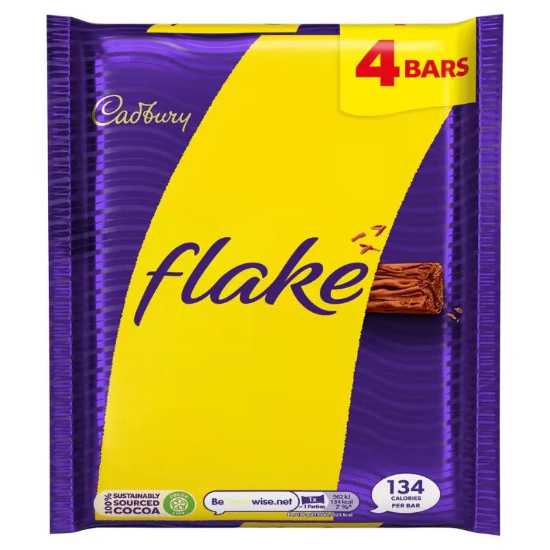 Flake Chocolate Bar 4 Pack 80 g Cadbury - Butikkom