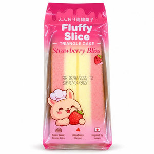 Fluffy Slice Triangle Cake Strawberry Bliss 95g
