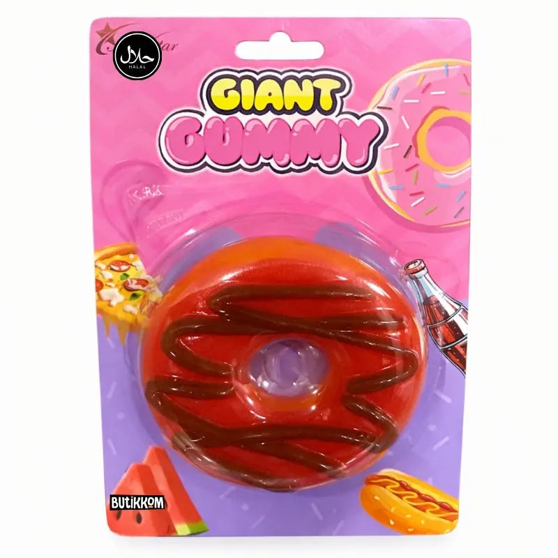 Giant Gummy Orange Donut 150g - Butikkom