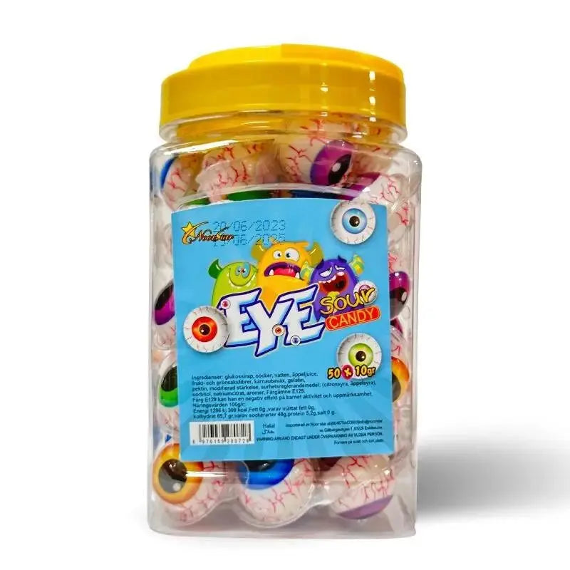 Gummigodis Sour Eye 50 x 10g Butikkom - Butikkom