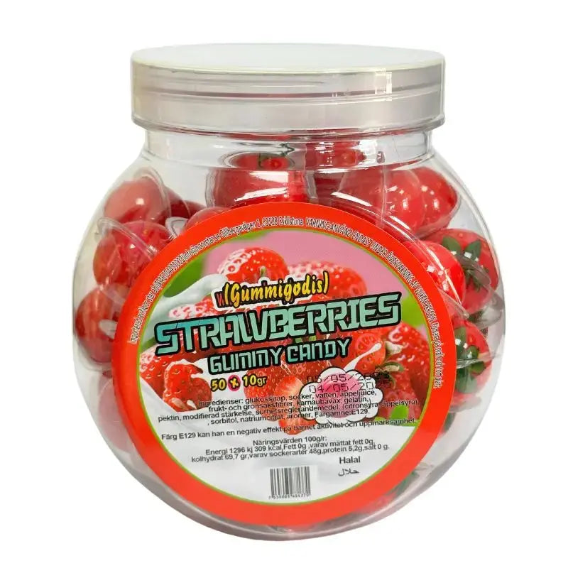 Gummigodis Strawberry 1st x 10g Van Holten's - Butikkom