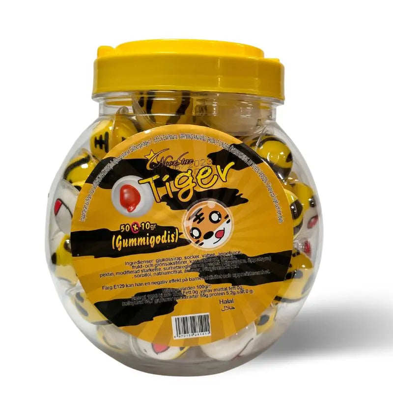 Gummigodis Tiger 1st x 10g Noor Star - Butikkom