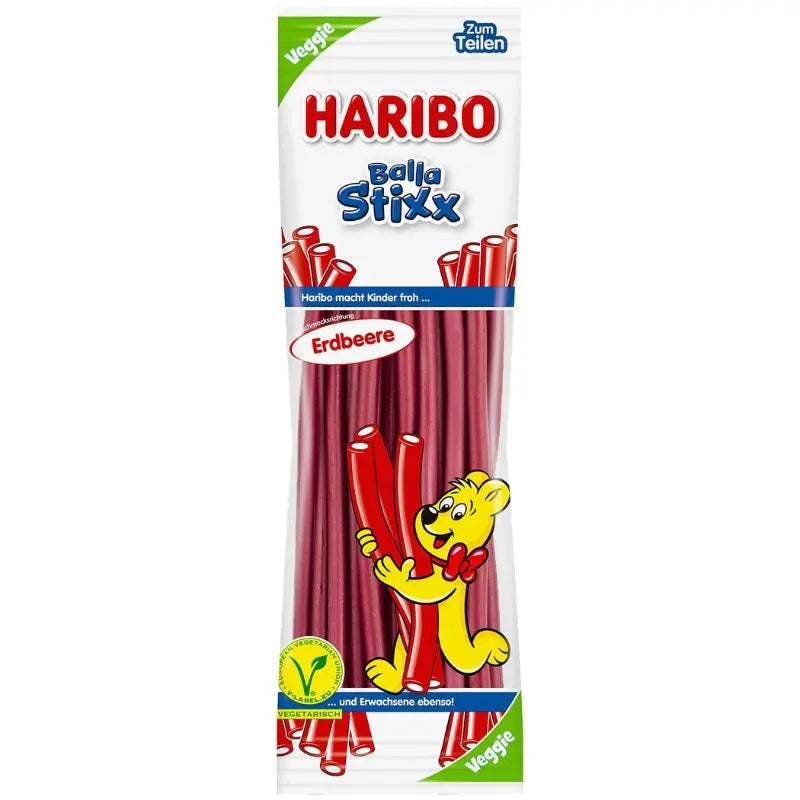 Haribo Balla Stixx Erdbeere 200g Haribo - Butikkom