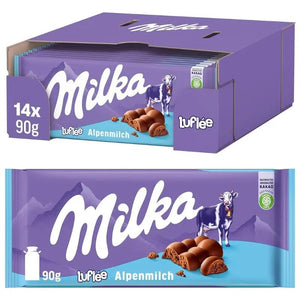 Milka Bubbly Alpine Milk 14 x 90g Milka - Butikkom