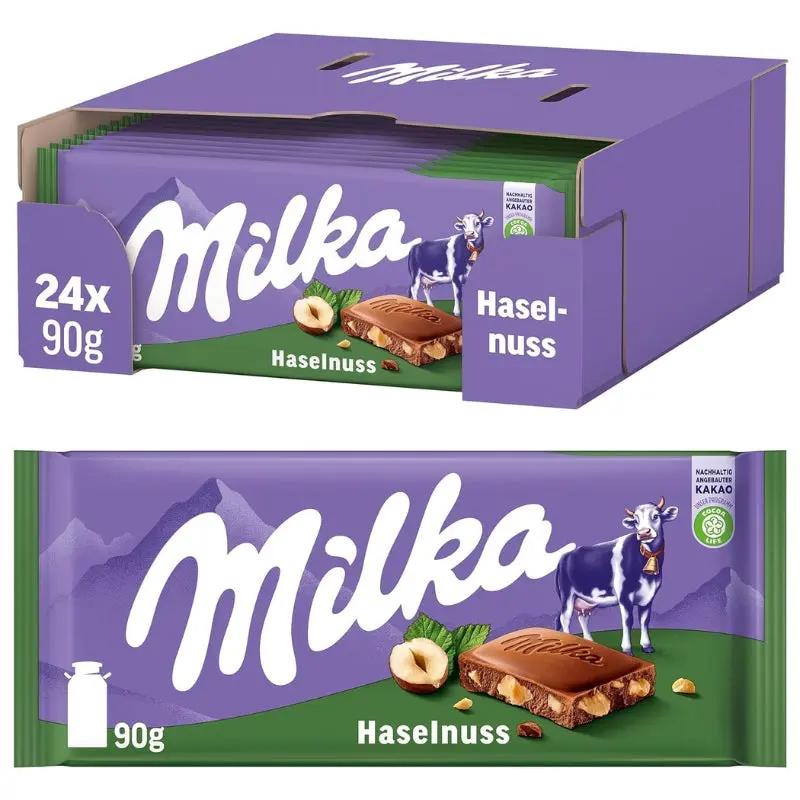 Milka Hazelnut 24 x 90g Milka - Butikkom