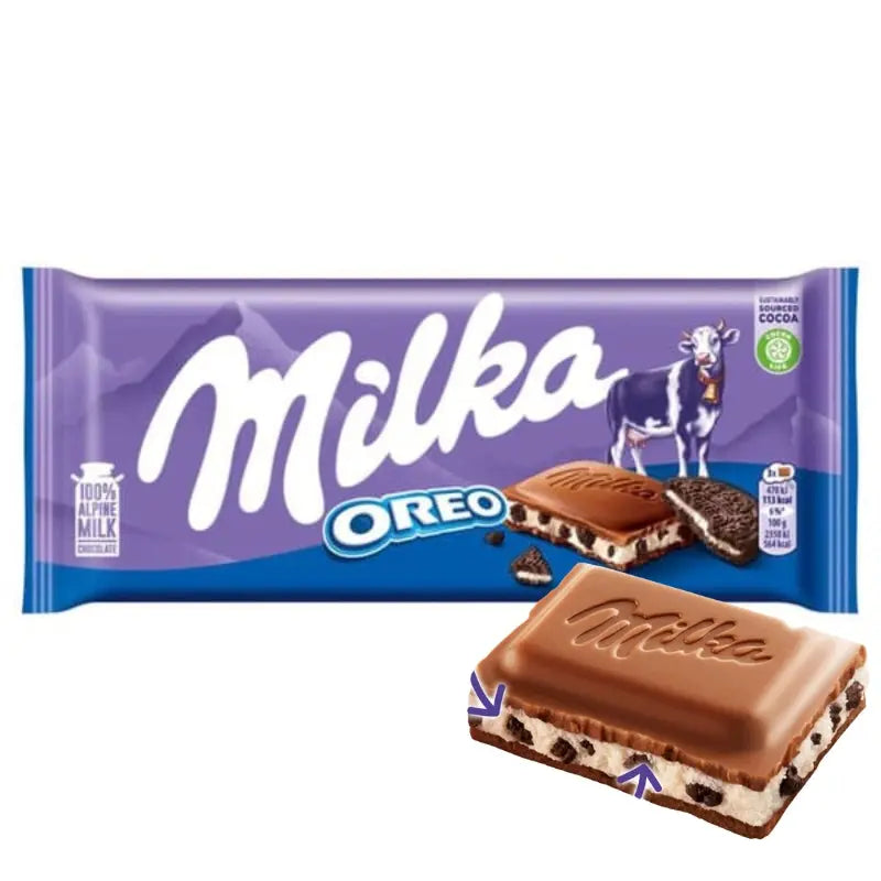 Milka Oreo Mjölkchoklad 100g Milka - Butikkom