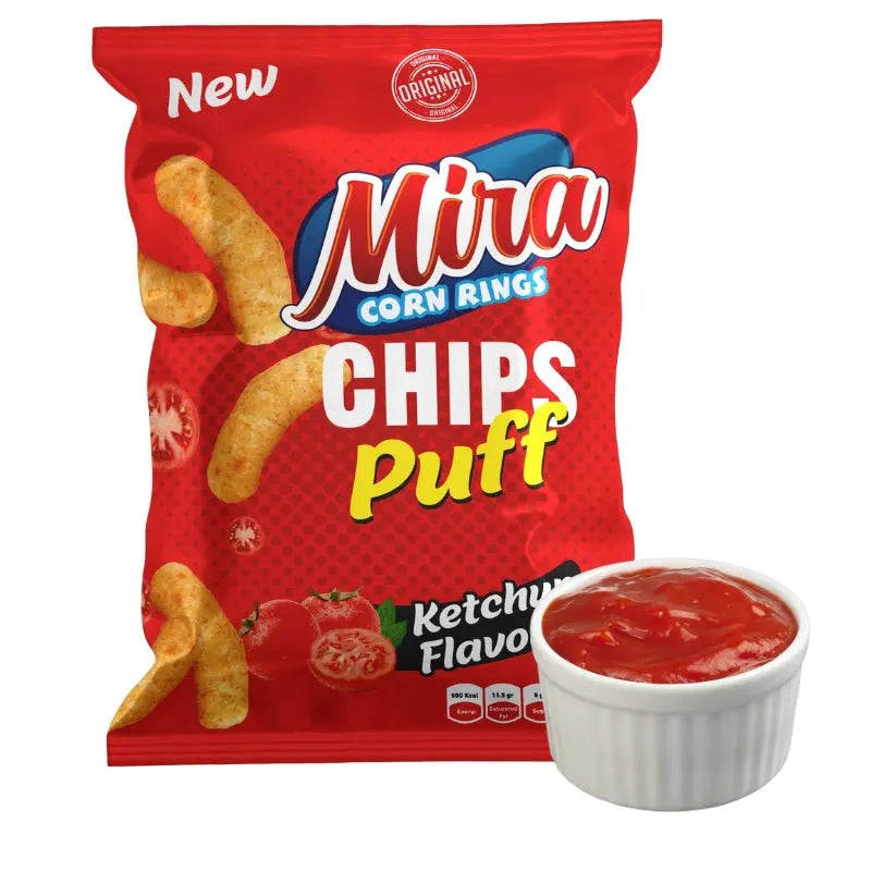 Mira Chips Puff Ketchup 60g Mira - Butikkom