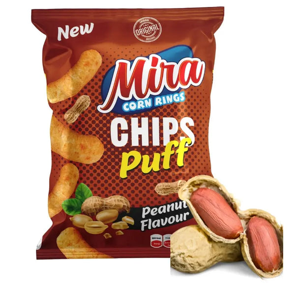 Mira Chips Puff Peanut 60g Mira - Butikkom