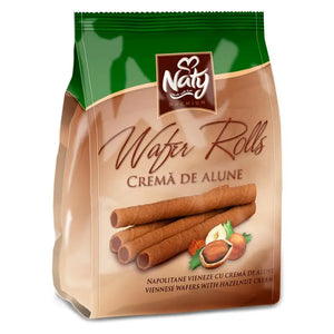 Naty Premium Wafer Rolls &amp; Hazelnut Cream 100g
