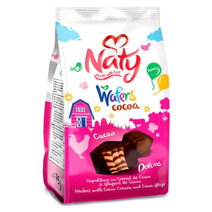 Naty Wafer Cacao Cream &amp; Glaze 140g
