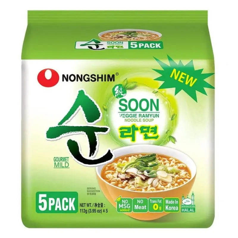 Nongshim Soon Veggie 5st x 112g Nongshim - Butikkom