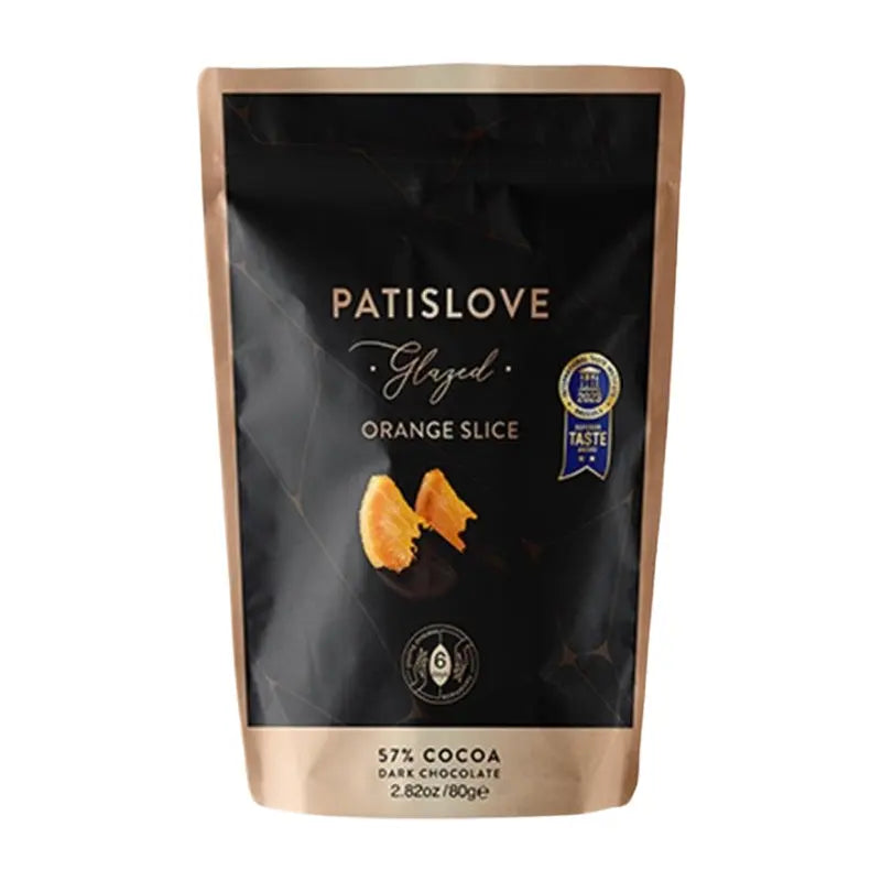 PATISLOVE Dark Chocolate & Orange Slice 80g PATISLOVE - Butikkom