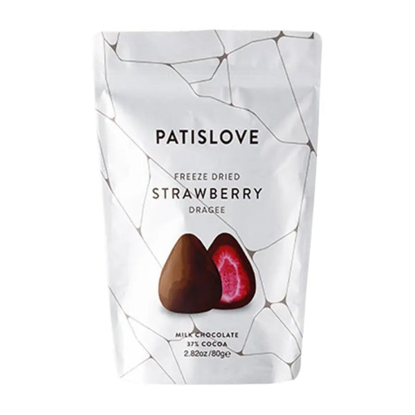 PATISLOVE Freeze Dried Strawberry & Milk Chocolate 80g PATISLOVE - Butikkom