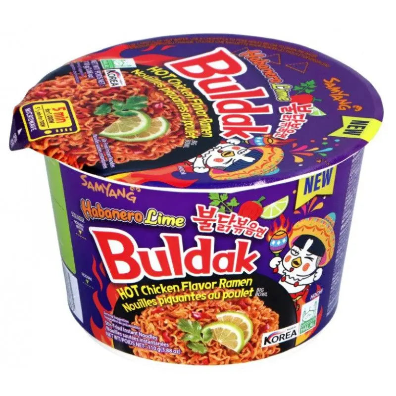 Samyang Buldak Hot Chicken Habanero Lime 110g Samyang - Butikkom