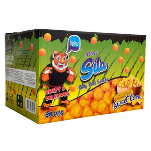 Sila Mini Balls Snacks Sweet Corn 60 x 20g - Butikkom