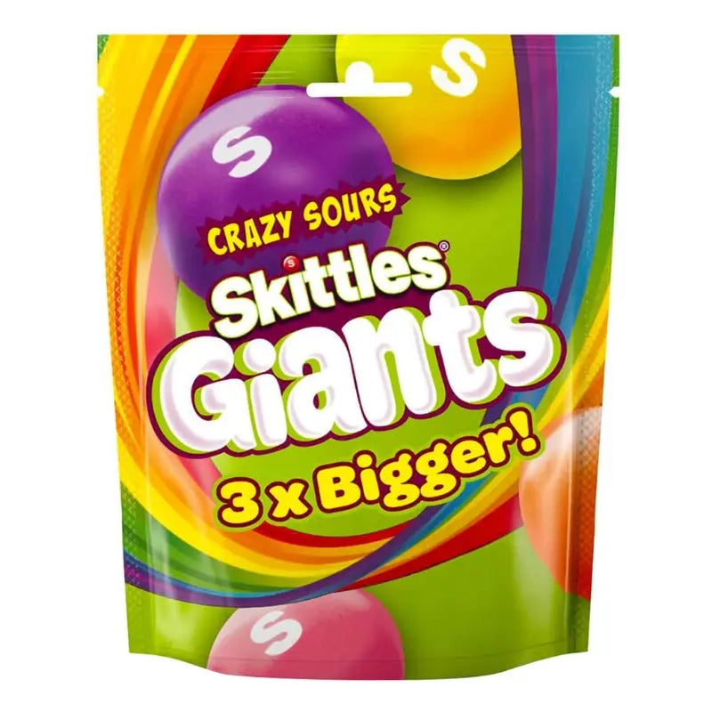 Skittles Giants Crazy Sours 132g Skittles - Butikkom