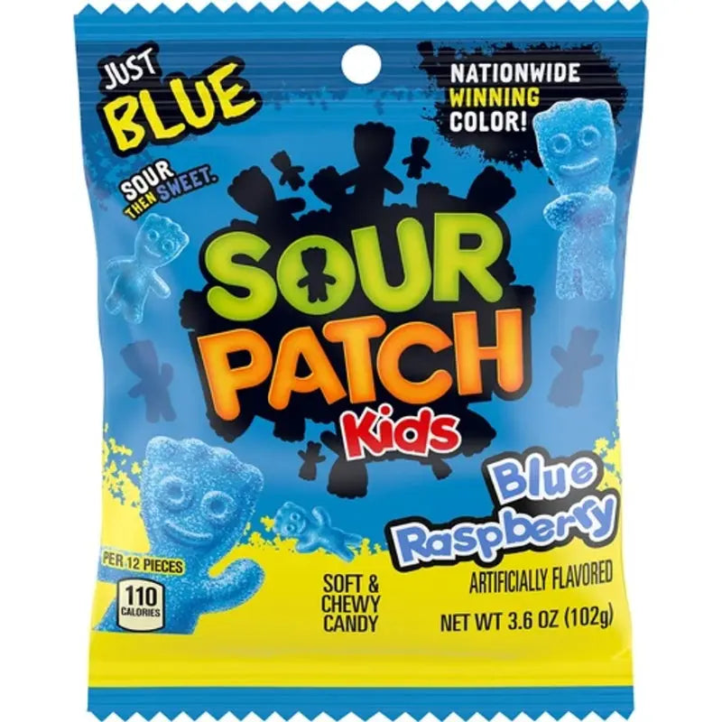 Sour Patch Kids Blue Raspberry 102g Sour Patch Kids - Butikkom