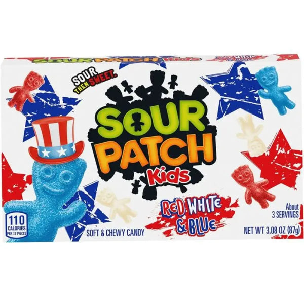 Sour Patch Kids Red White & Blue 87g Sour Patch Kids - Butikkom