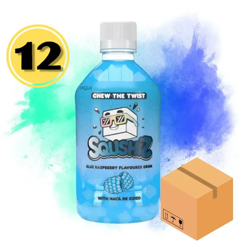 Squshiz Blue Raspberry 350ml x 12st SQUSHiZ - Butikkom