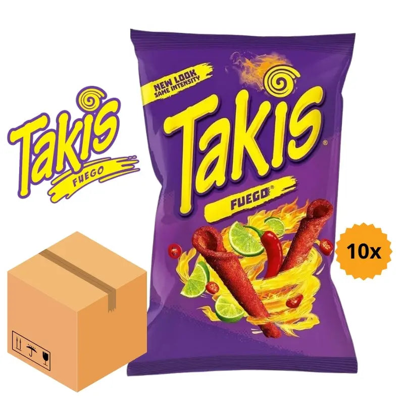 Takis Fuego 10 st x 180g Butikkom - Butikkom