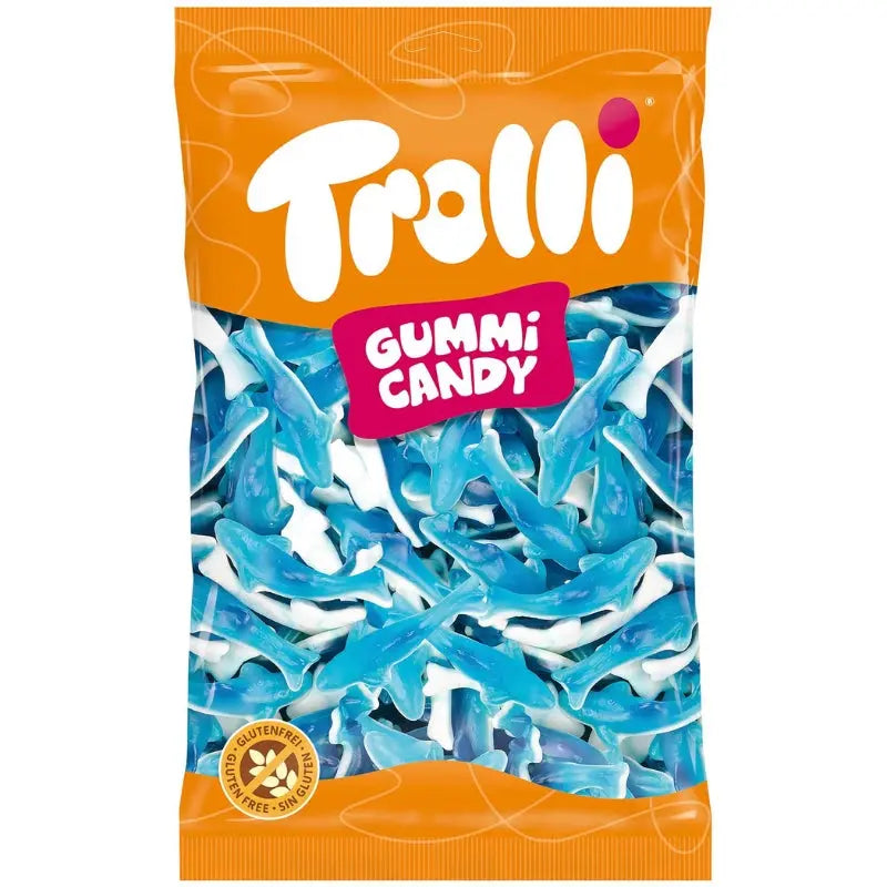Trolli Blå Hajar 1kg Trolli - Butikkom