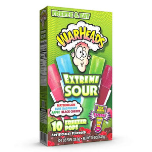 Warheads Fat Free Freezer Pops 283g Warheads - Butikkom