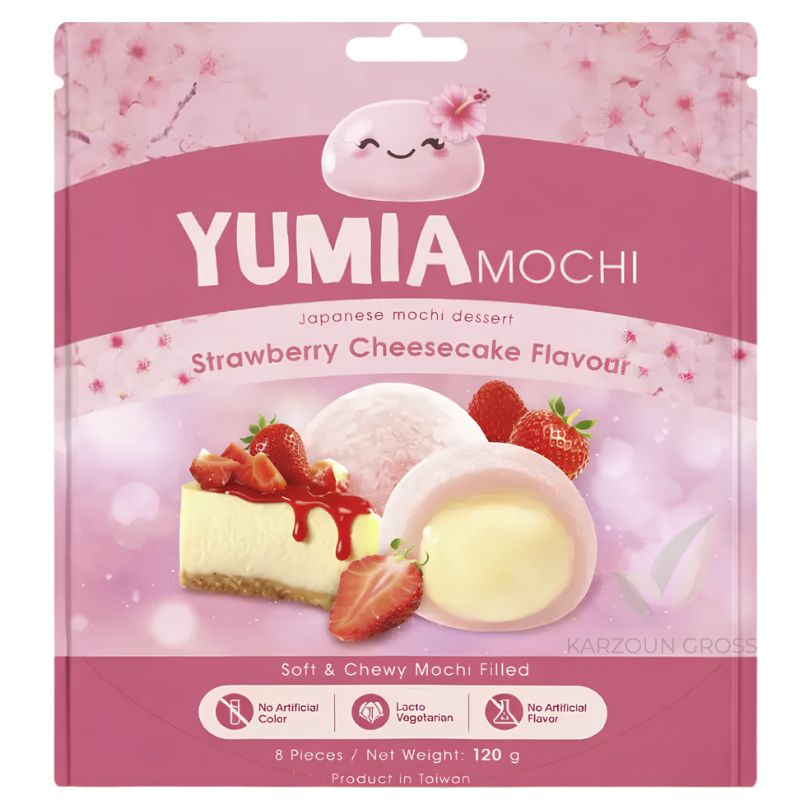 YUMIA Mochi Strawberry Cheesecake 120g