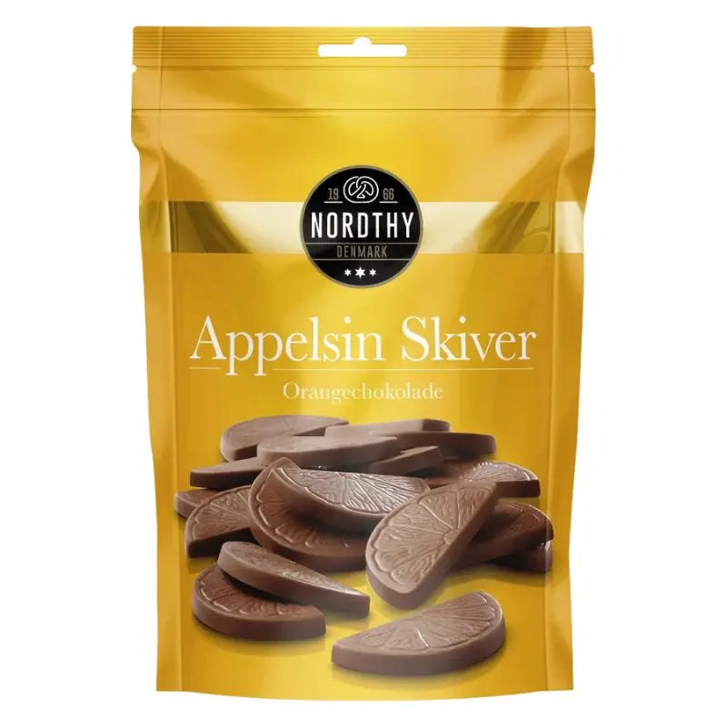 Apelsinskiver Choklad 125g Nordthy - Butikkom