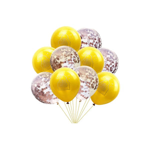 Eid Mubarak balloons with confetti, 10 pcs