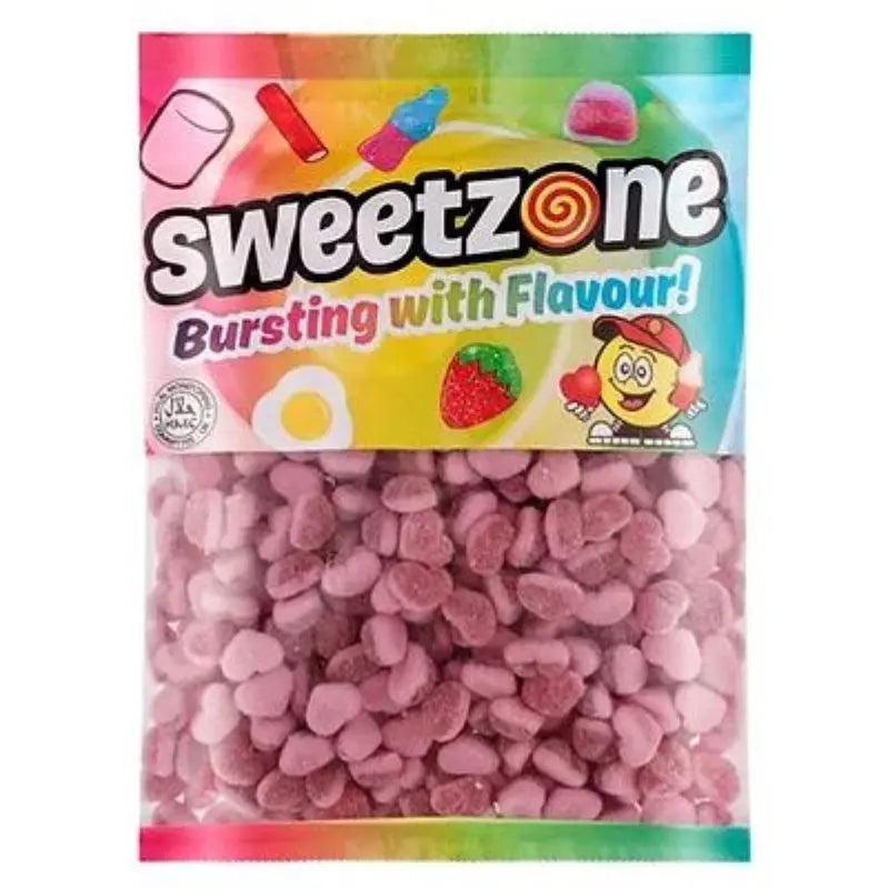 Fizzy Strawberry Hearts 1kg Sweetzone - Butikkom