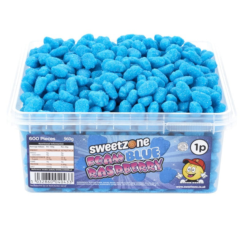 Foam Blue Raspberry 900g Sweetzone - Butikkom