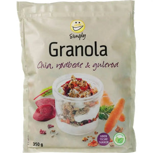 Granola Chia Beetroot &amp; Carrot sugar free 350g