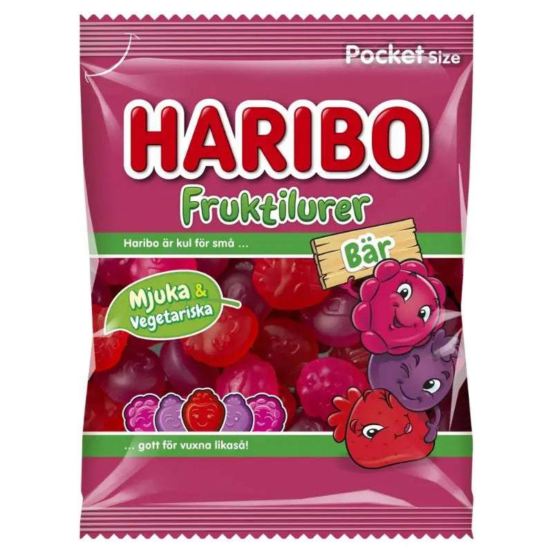 Haribo Fruktilurer Bär 80g Haribo - Butikkom