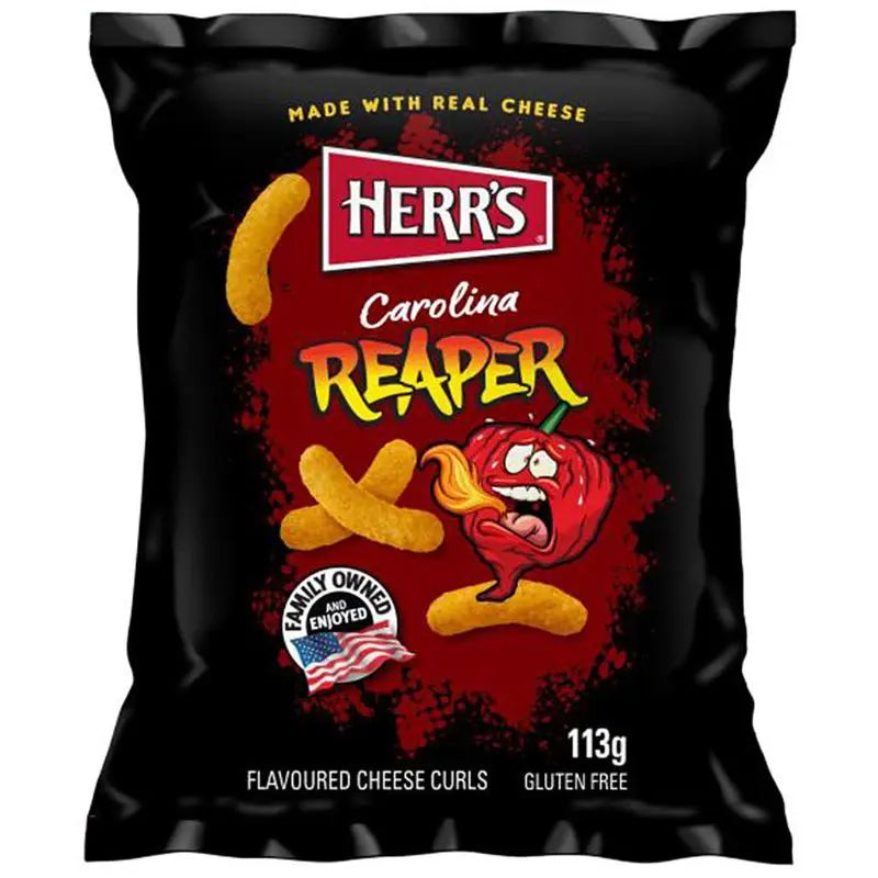 Herr's Carolina Reaper Cheese Curls 113g Herr´s - Butikkom