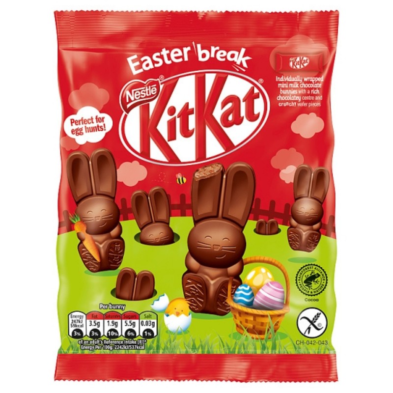 Kit Kat Milk Chocolate Mini Bunnies 55g Nestlé - Butikkom