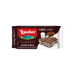 Loacker Cacao &amp; Milk 45g