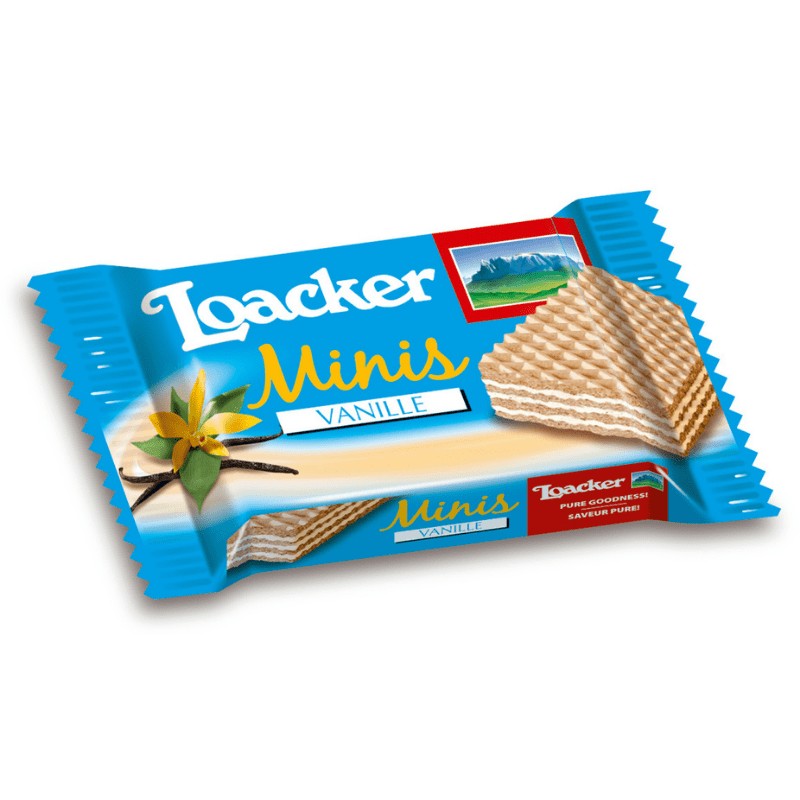 Loacker Minis Vanille 62x10 g: 620g Loacker - Butikkom