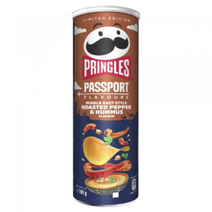 Pringles Roasted Pepper &amp; Hummus 185g