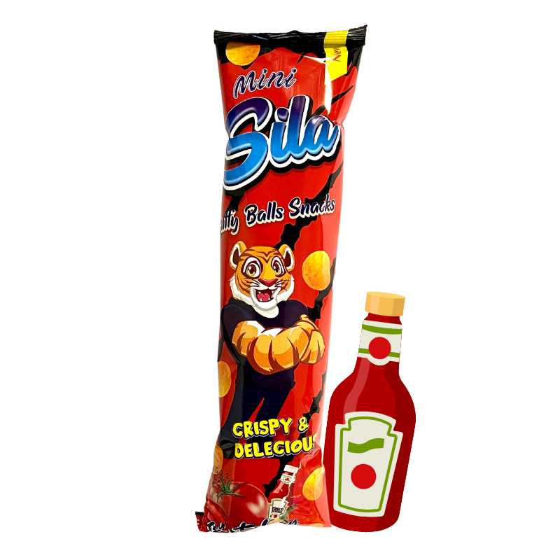 Sila Mini Balls Snacks Ketchup 20g Derby - Butikkom