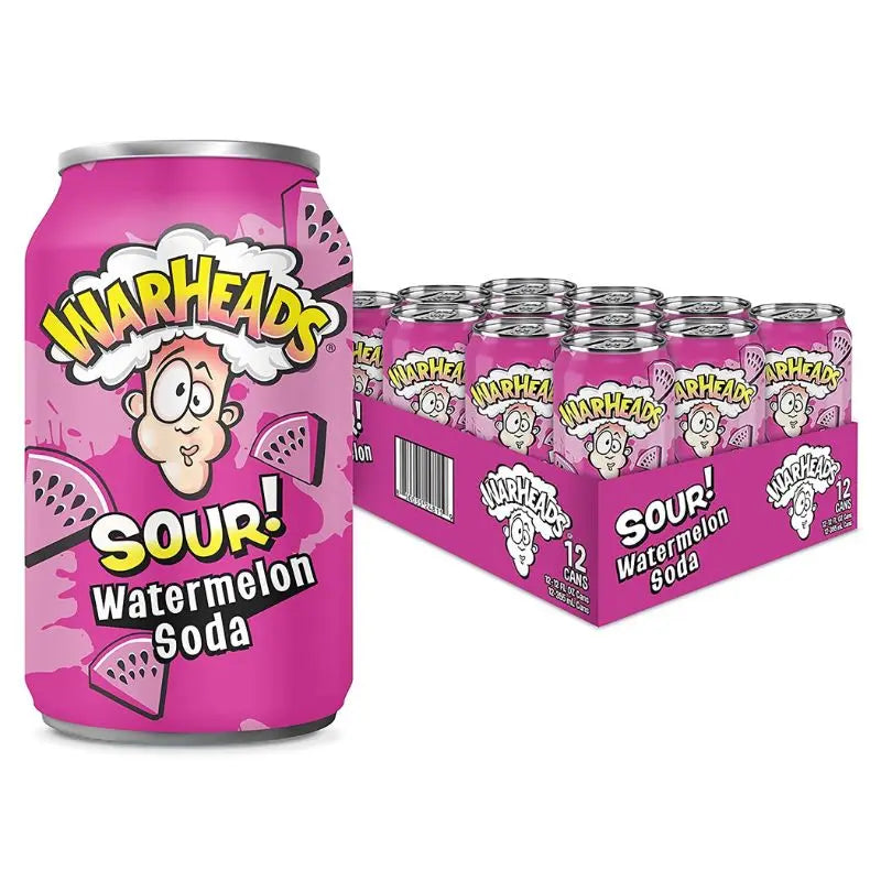 Warheads Sour Watermelon Soda 355ml x 12st Warheads - Butikkom